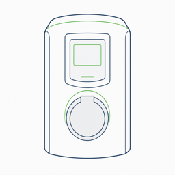 Alfen Eve Single Pro-line, 3-fase, display, type 2 shutter socket