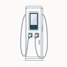 EVB Floor-mounted AC EV Charger with 21-inch Touch Screen BCPCV-C2U-P